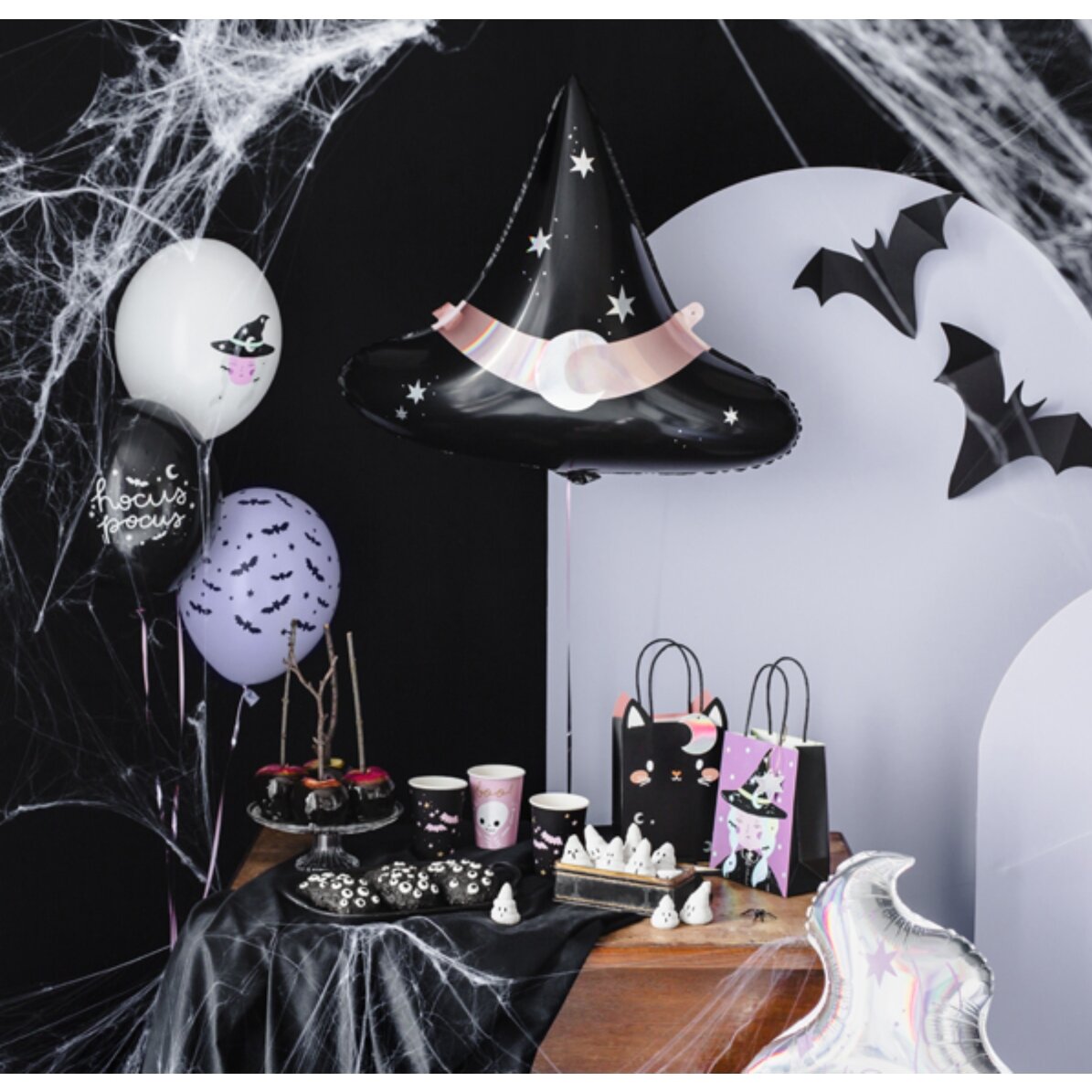 Set of 6 Halloween balloons - Witches