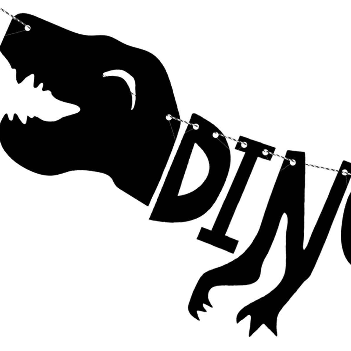 Πανό «Dino Party» με δεινόσαυρους