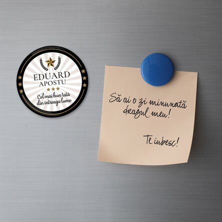 Personalised magnetic bottle opener with text - The best
