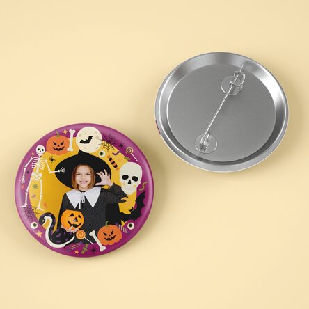 Personalised badge with photo - Halloween