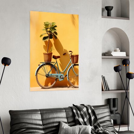 Bicycle with plant poster
