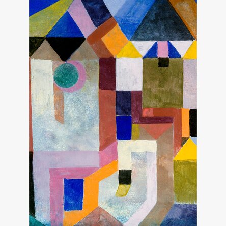 Paul Klee Poster, Colourful Architecture 1917