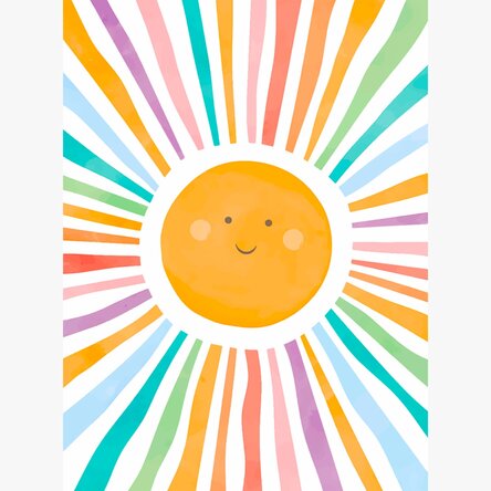 Colourful Sun Poster