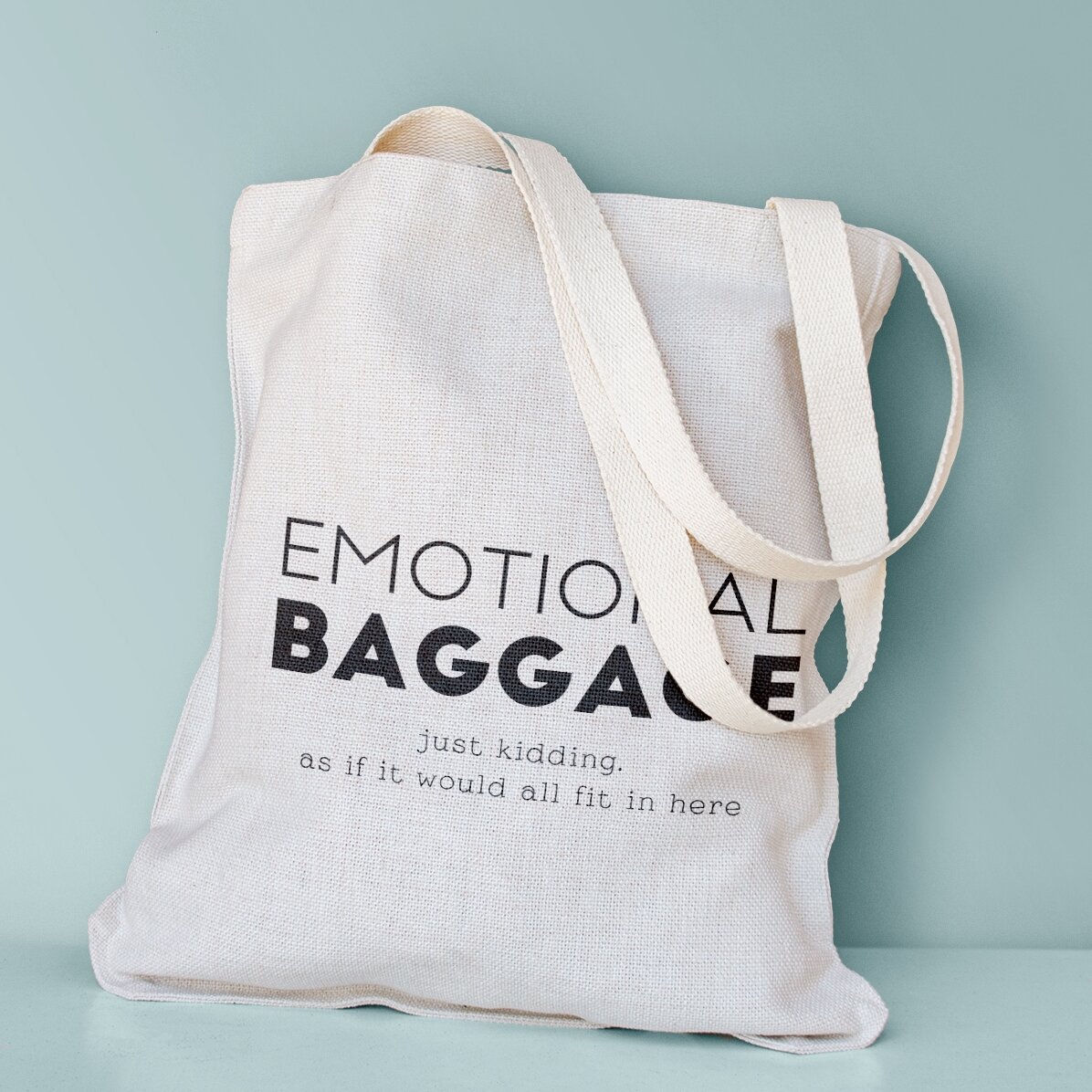 Personalised bag with text - Emotional Baggage