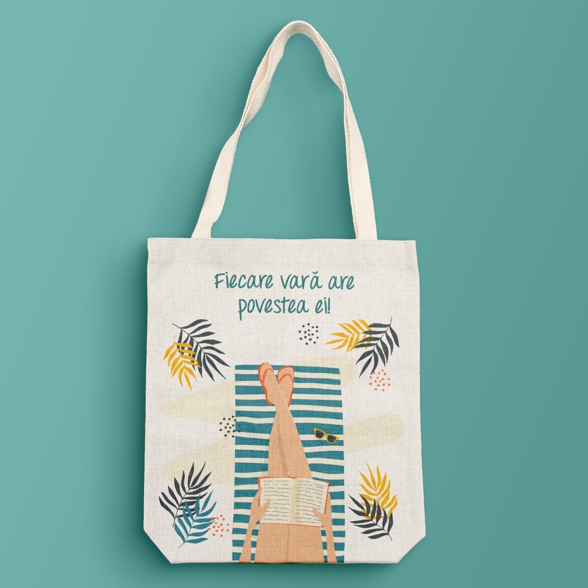 Personalised bag with text - Summer story
