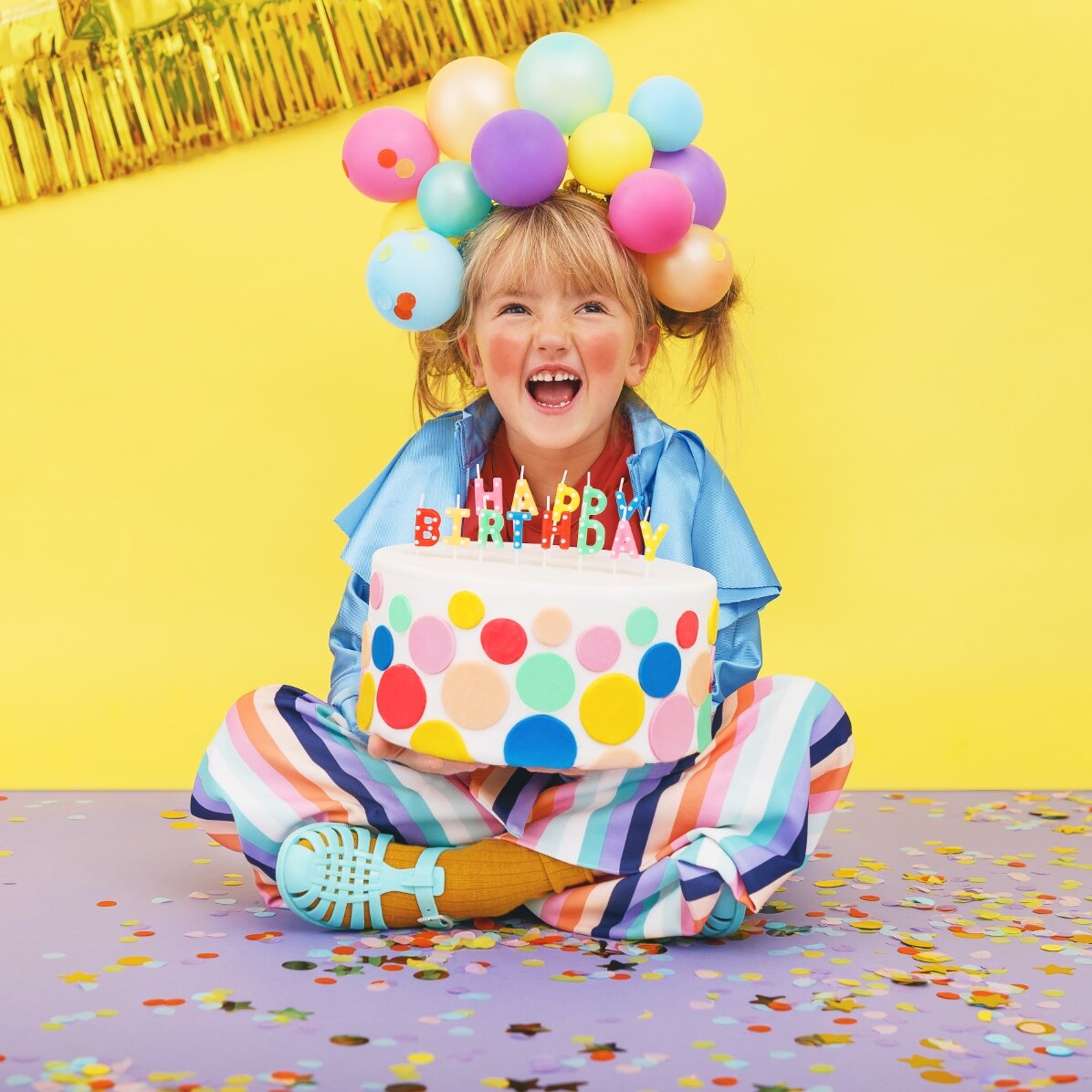 Cake candles - Happy Birthday set