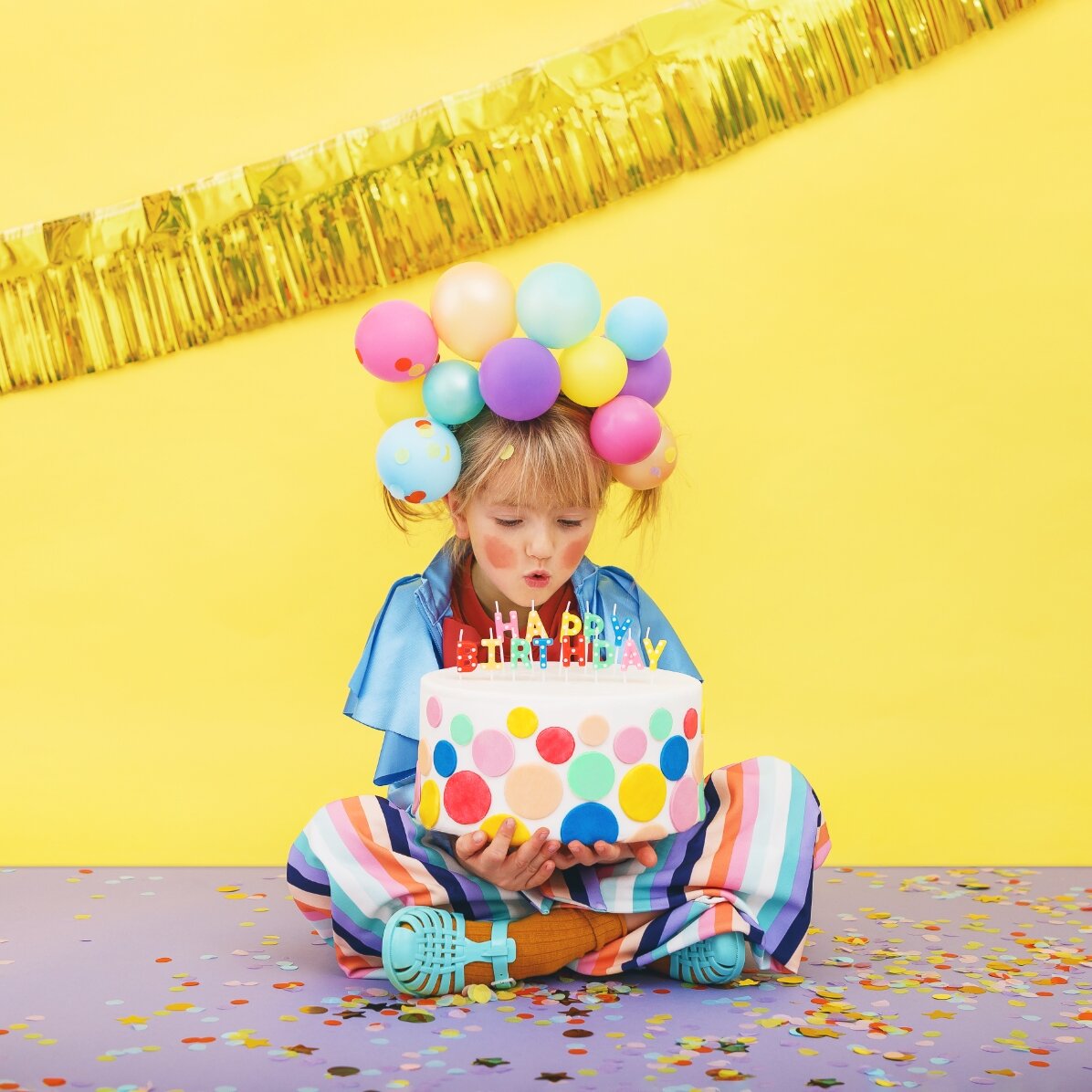Cake candles - Happy Birthday set