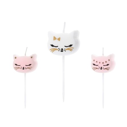 Cake candles - 6 Kittens