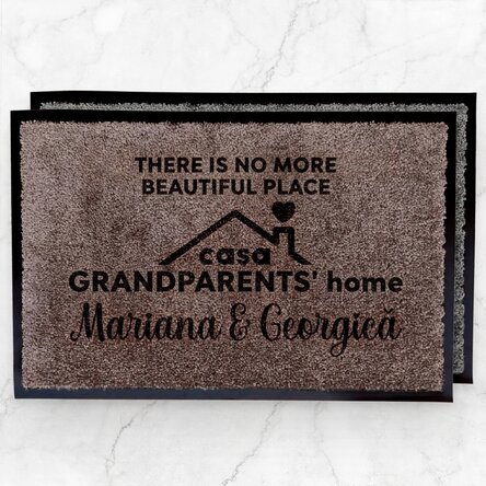 Personalised entrance mat with text - Grandparents' house