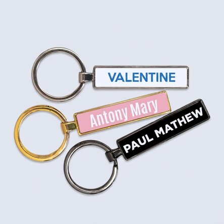Personalised keyring with your name