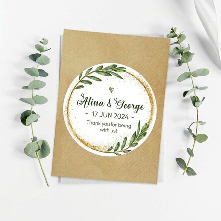 Personalised plantable testimonial with message - Gold