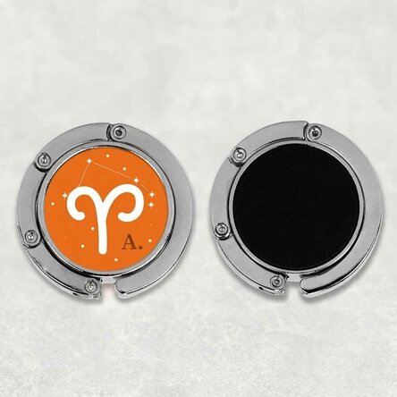 Personalised table bag holder with text - Aries zodiac sign