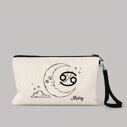 Personalised make-up kit with text - Cancer zodiac sign