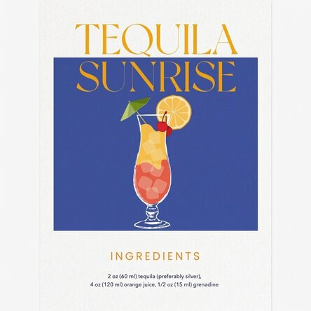 Αφίσα «Tequila Sunrise»