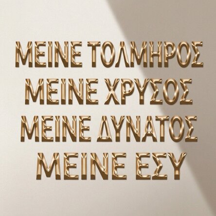Αφίσα «Stay Bold Stay Gold»