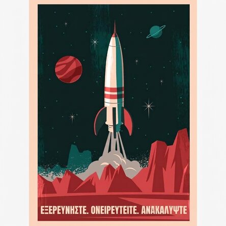 Αφίσα «Διαστημικό Πύραυλο»