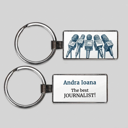 Προσωποποιημένο μπρελόκ με μήνυμα - Δημοσιογράφος