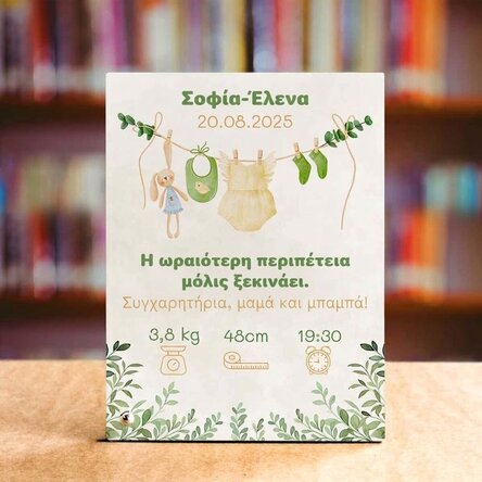 Προσωποποιημένη κορνίζα φωτογραφίας γραφείου με κείμενο - Baby