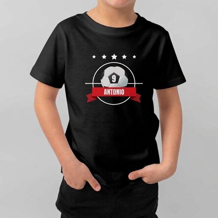 Παιδικό βαμβακερό μπλουζάκι με εξατομικευμένο μήνυμα - Ποδόσφαιρο