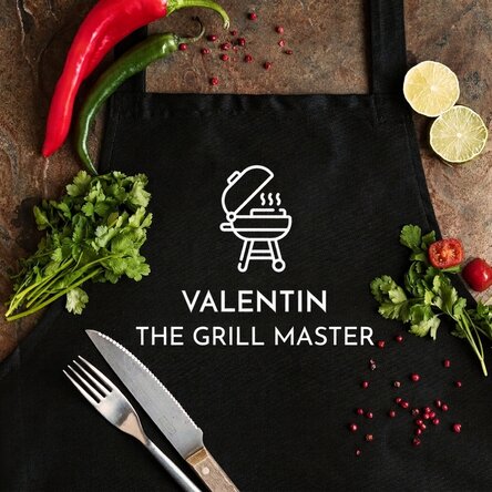Customised apron - Master of the grill