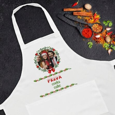 Personalised Christmas apron - The family cooks