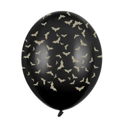 Set of 6 Halloween balloons - Bats