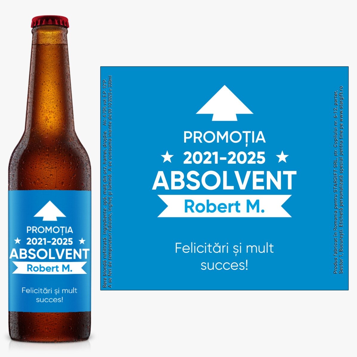 Personalised beer with message - This is what it looks like