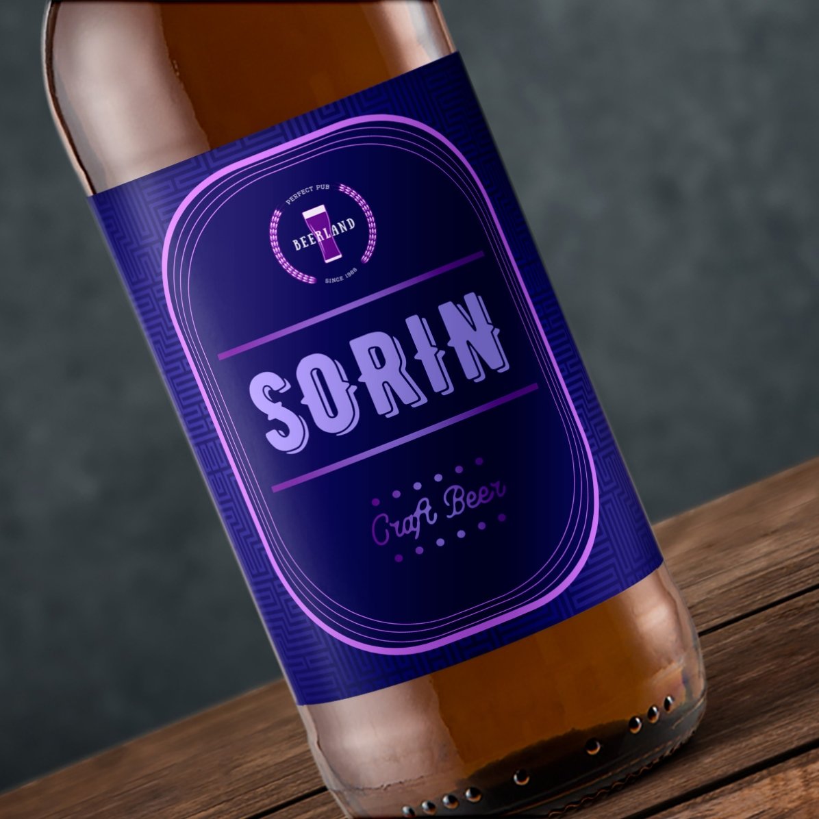 Personalised beer with name