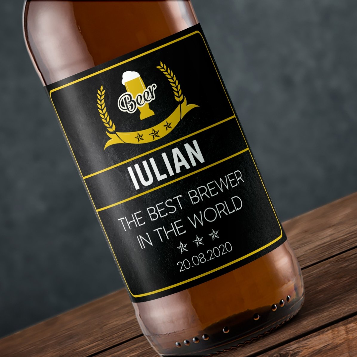 Προσαρμοσμένη μπύρα με κείμενο - The best brewer