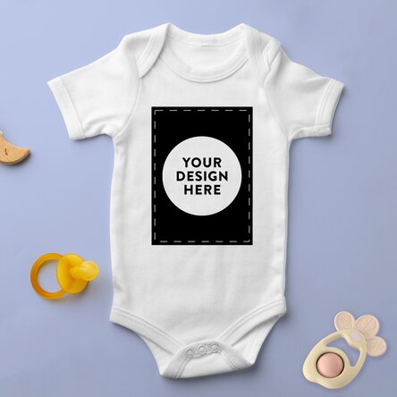 Personalised baby bodysuit with your portrait graphic