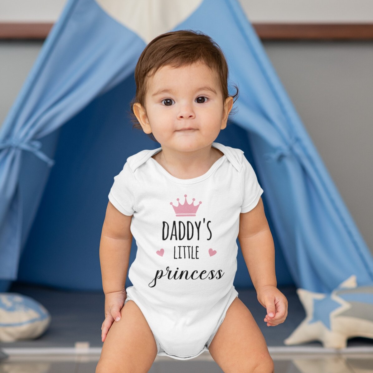 Personalised baby bodysuit with message - Baby