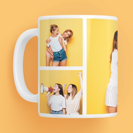 Personalised mug with 5 photos