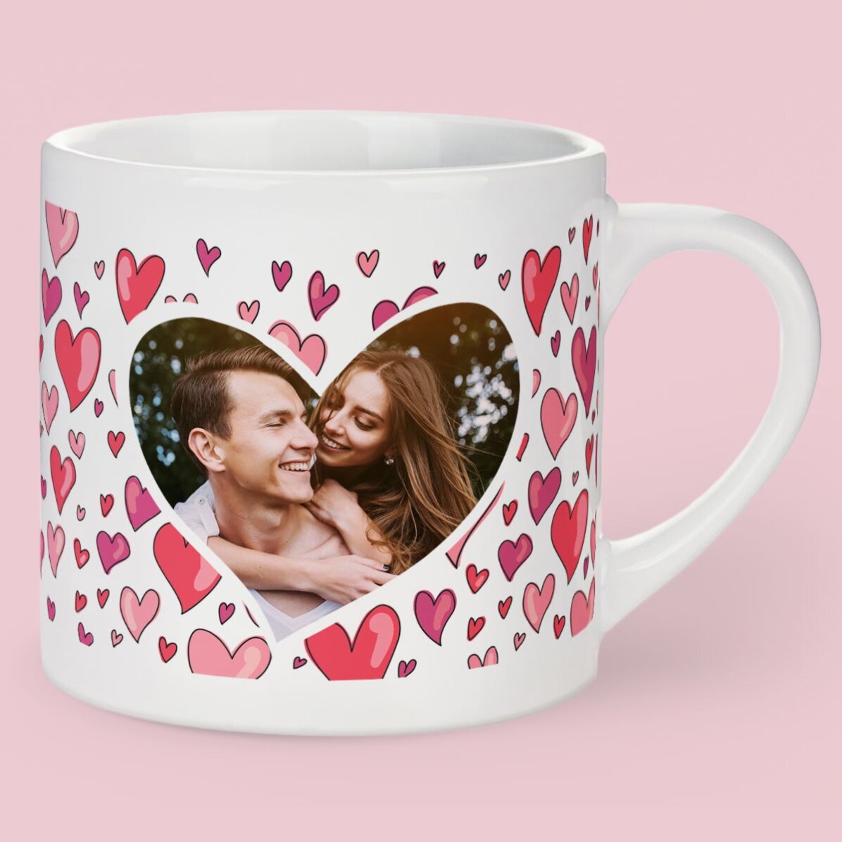 Espresso mug with photo and text