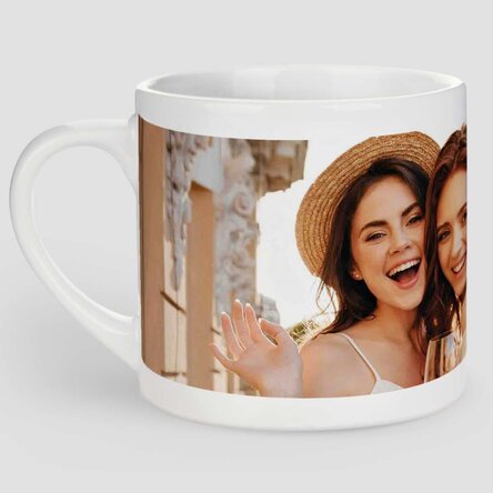 Personalised espresso cup with a landscape photo
