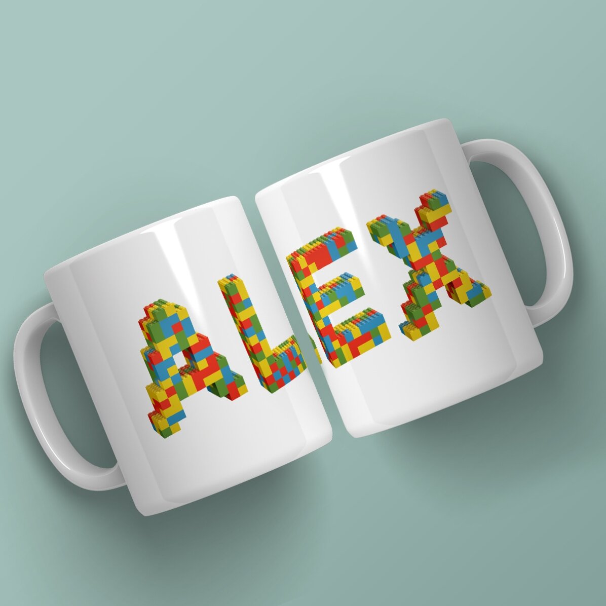Personalised mug with name - Lego