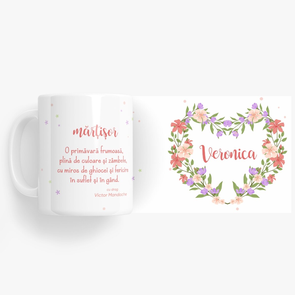Personalised mug with name and message - Beautiful spring!
