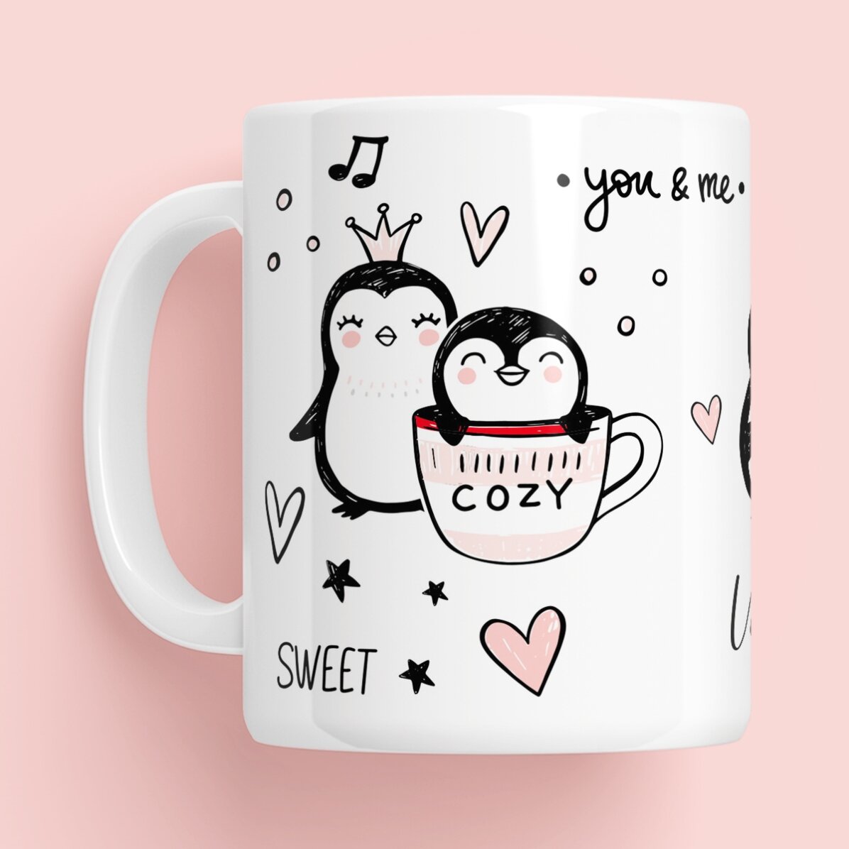 Personalised mug with name - You & Me