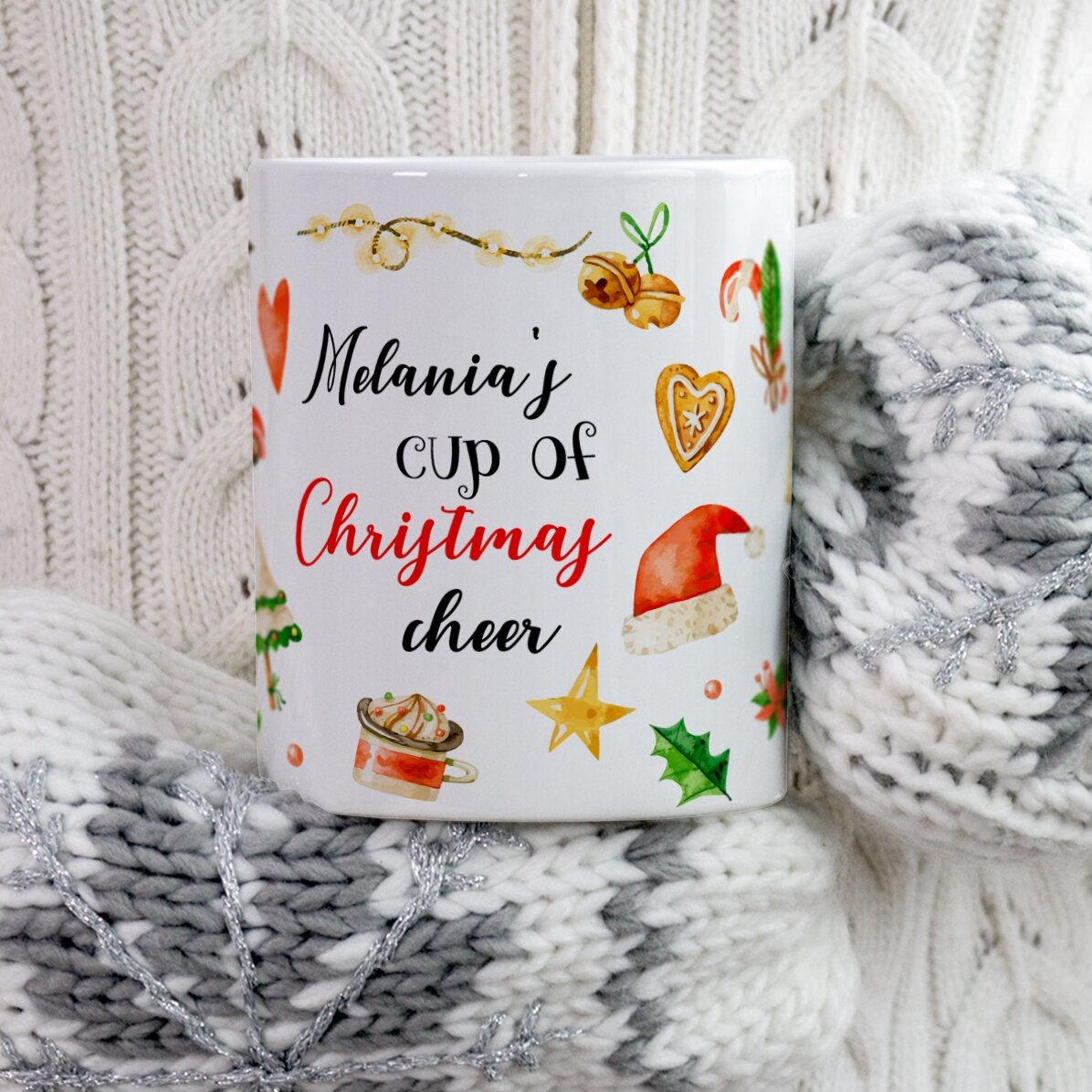 Προσωποποιημένο κύπελλο με το όνομά σου - Christmas Cheer