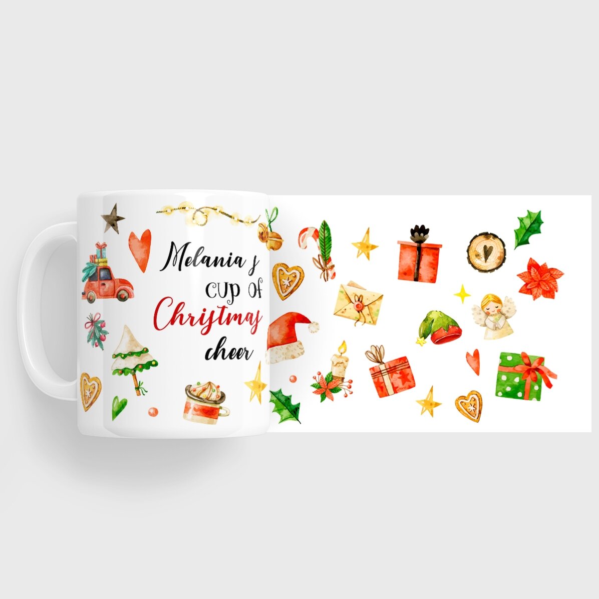 Προσωποποιημένο κύπελλο με το όνομά σου - Christmas Cheer