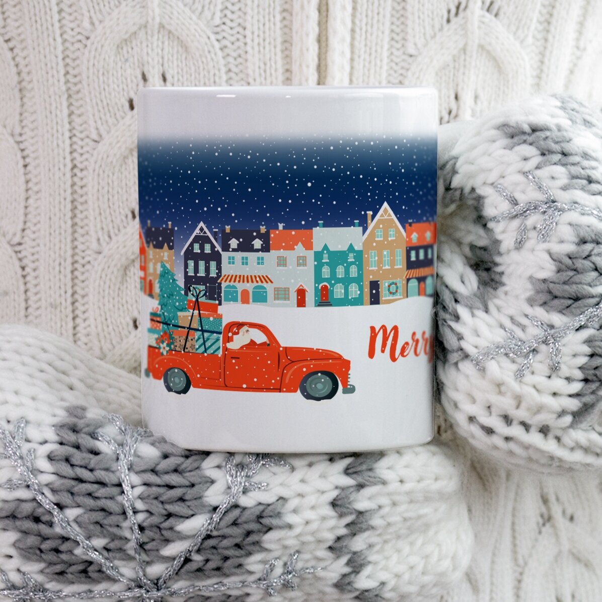 Personalised mug with text - Christmas Night