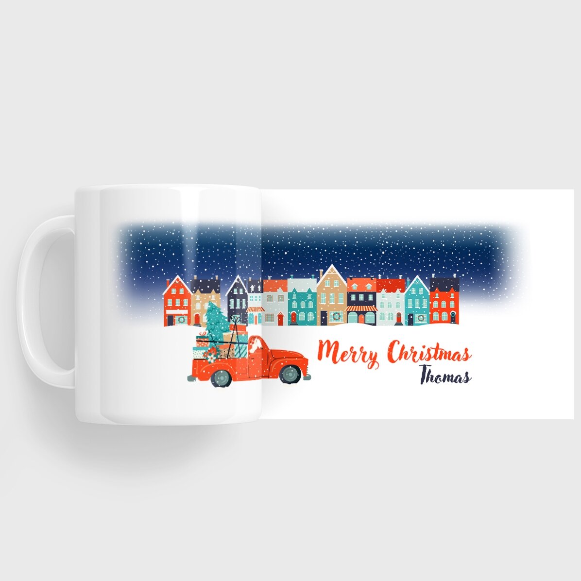 Personalised mug with text - Christmas Night