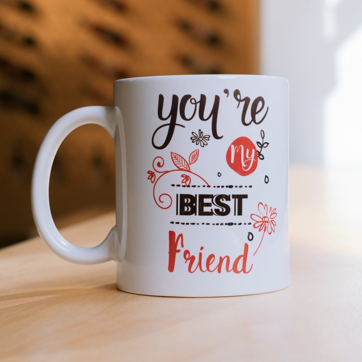 Προσωποποιημένο κύπελλο με κείμενο - Friends forever