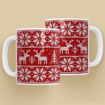 Personalised mug with text - Christmas design