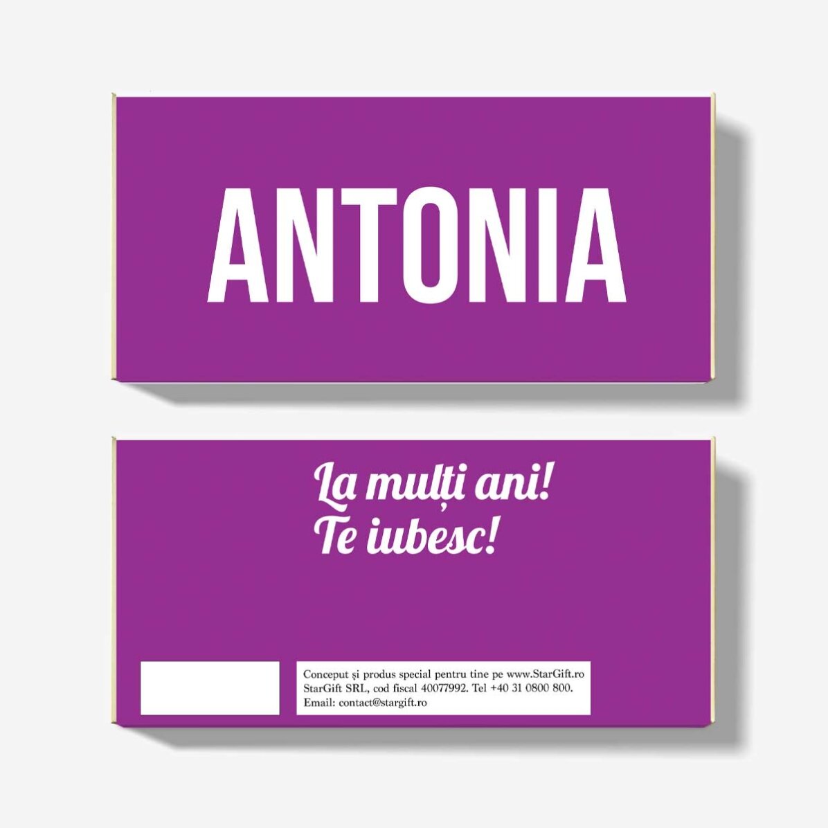 Personalised chocolate with name
