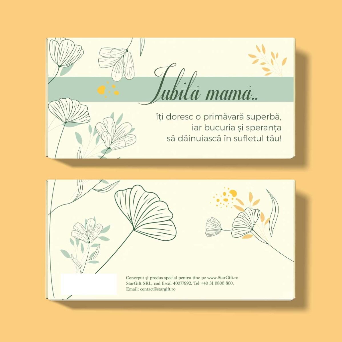 Personalised chocolate with text - Beloved mother