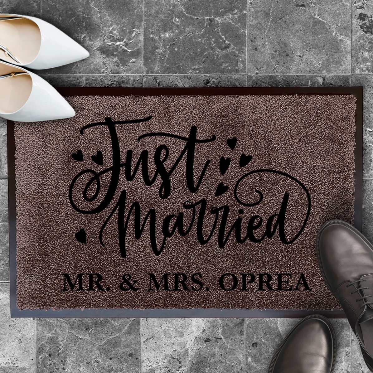 Indoor entrance mat - Just married