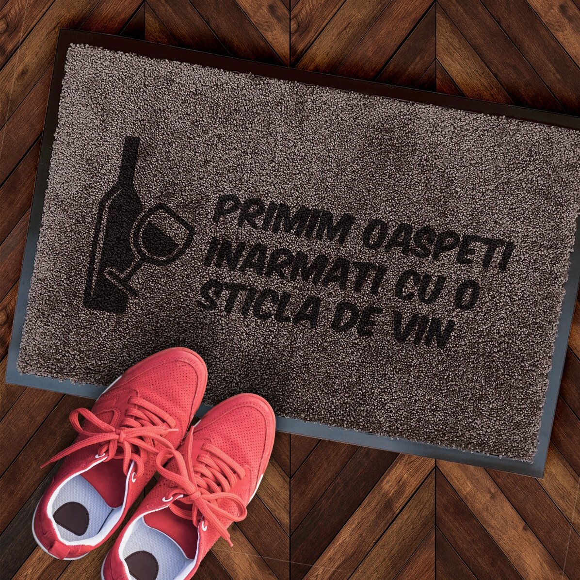 Customised indoor entrance mat - Wine