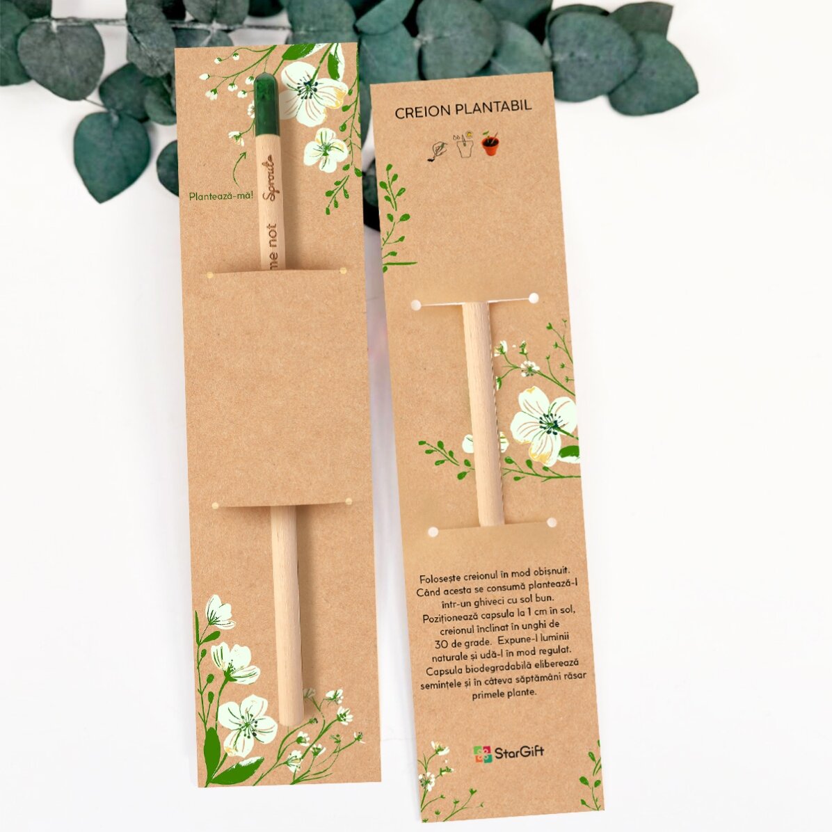 Personalised plantable pencil with a photo