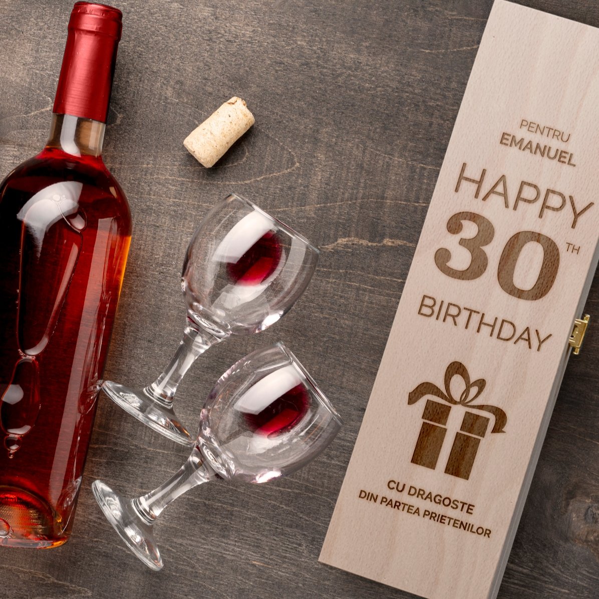 Personalised wine box - Happy Birthday Gift