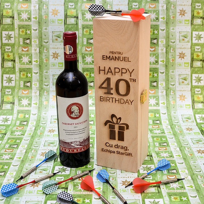 Personalised wine box - Happy Birthday Gift